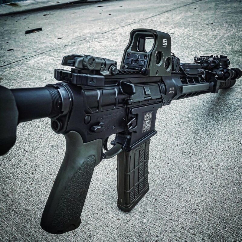 The new Lancer OD Green Mag showcased in an AR15.